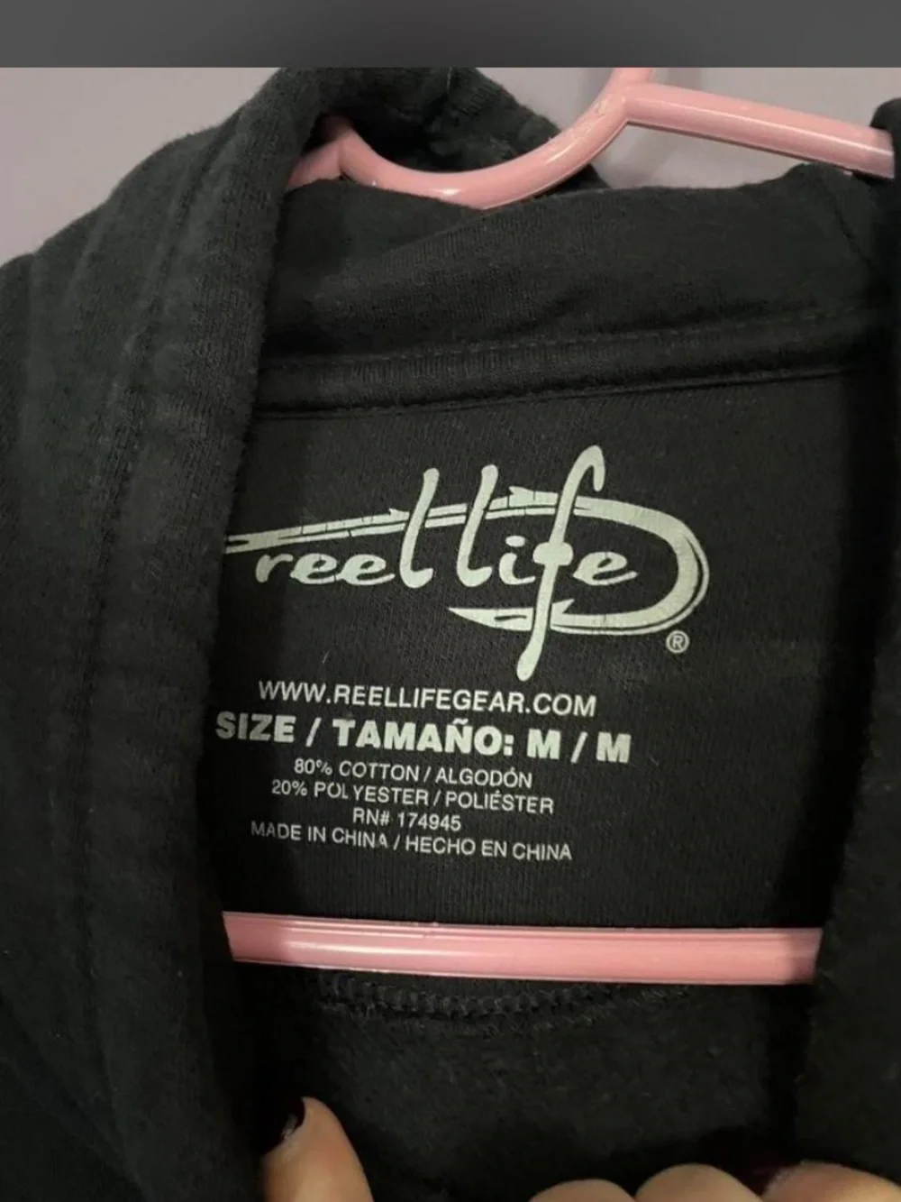 Reel life men’s hoodie - Picture 4 of 5